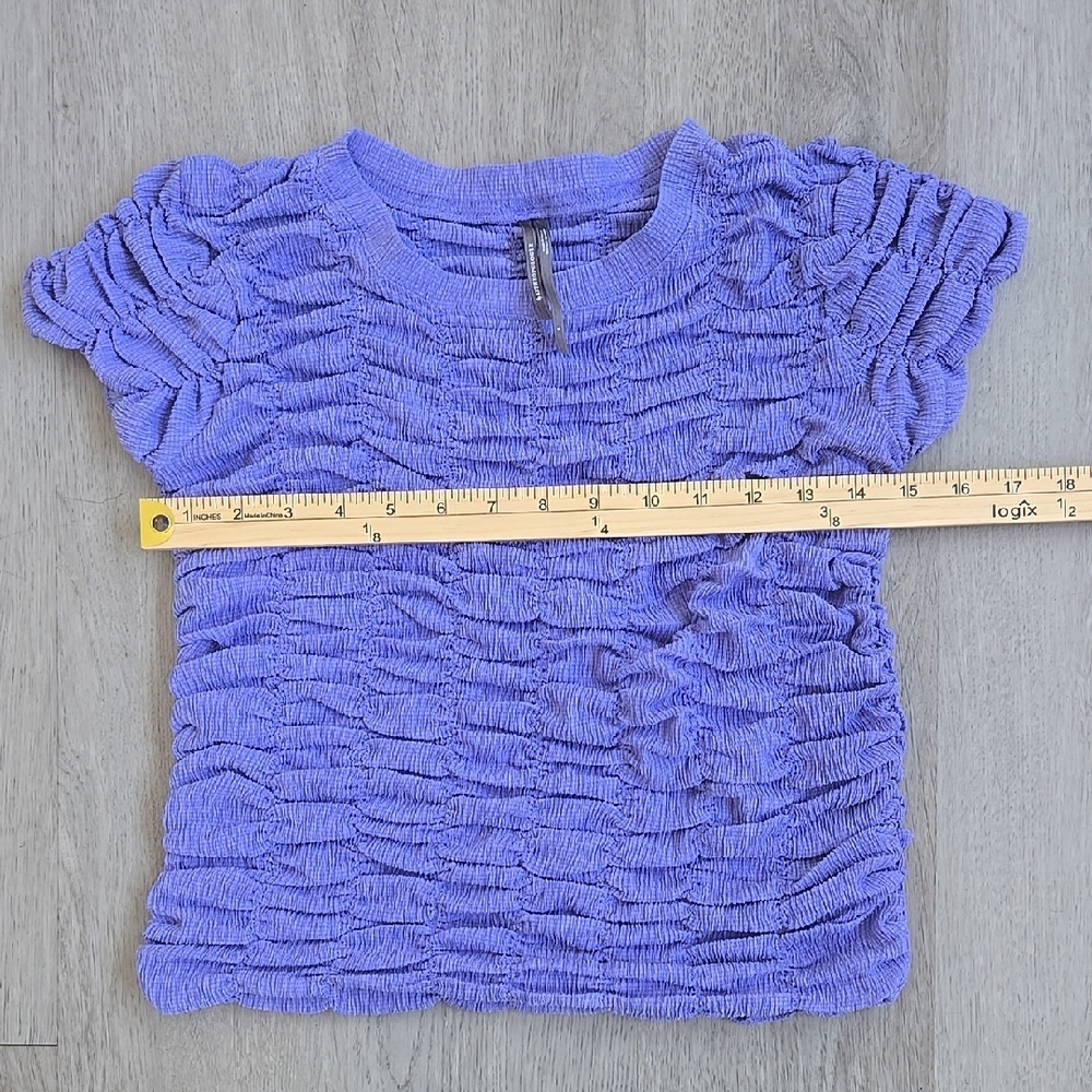 By Antropologie Ruched Baby Tee Size S - Picture 11 of 11